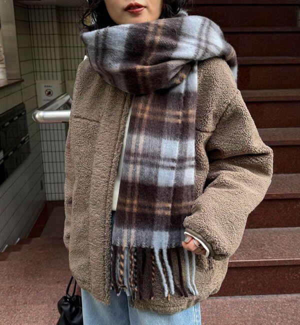 fredy emue「《防風》ボアノーカラーブルゾン」|ダッフルコート|