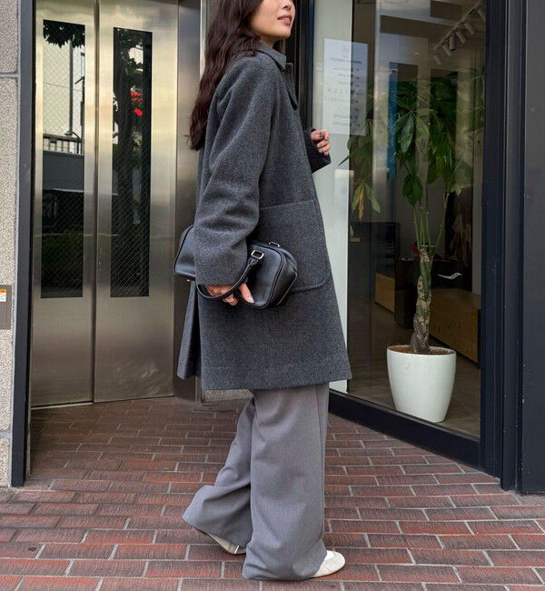 fredy emue「Super100ステンカラーミドルコート」|ダッフルコート|