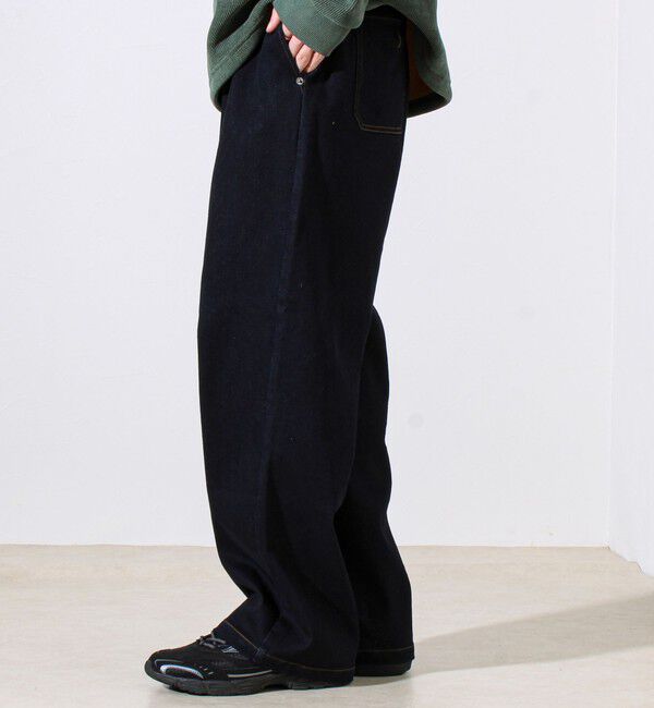 GLOSTER「【シーズンレス/ストレスフリーな穿き心地】ワイドストレッチデニムパンツ」|デニム|