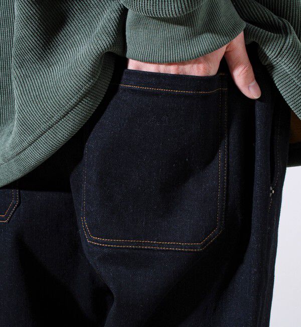 GLOSTER「【シーズンレス/ストレスフリーな穿き心地】ワイドストレッチデニムパンツ」|デニム|