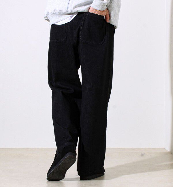 GLOSTER「【シーズンレス/ストレスフリーな穿き心地】ワイドストレッチデニムパンツ」|デニム|