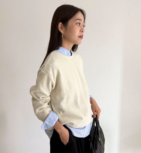 fredy emue「ラメモールプルオーバー」|Tシャツ・カットソー|