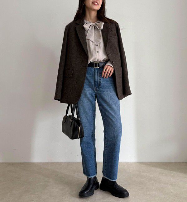 fredy emue「ボウタイギャザーブラウス」|シャツ・ブラウス|