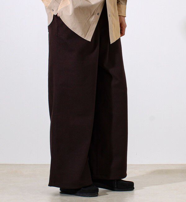 GLOSTER「【GEVACO/ゲバコ】ウールライクイージーパンツ」|チノ|