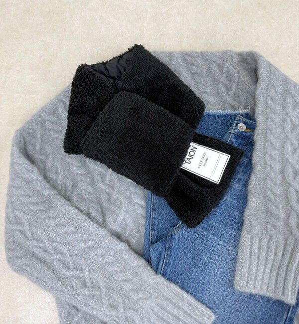 fredy emue「【TAION/タイオン】 CITYリバーダウンマフラー」|マフラー|ブラック