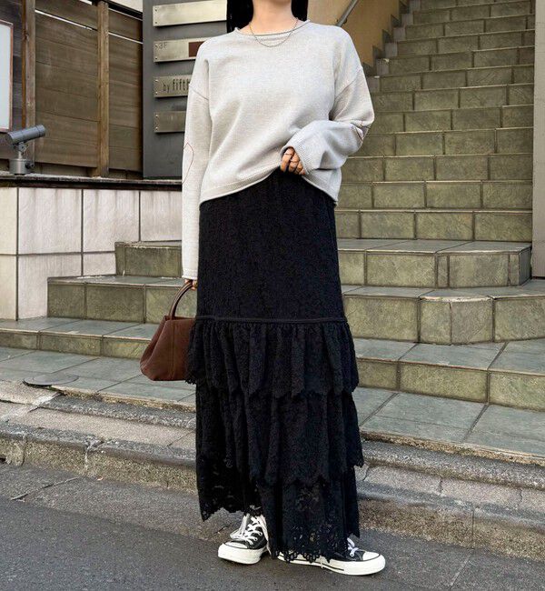 fredy emue「起毛レースティアードスカート」|スカート|