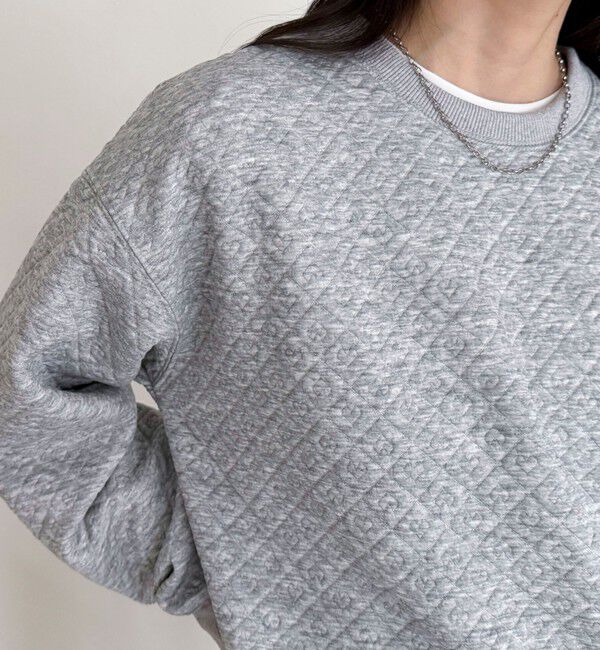 fredy emue「ハートキルトスウェットプルオーバー」|Tシャツ・カットソー|