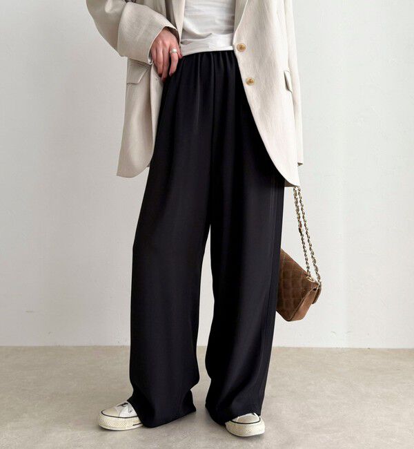 fredy emue「【ラクなのにきちんと見え】シャラリツイル イージーパンツ」|チノ|