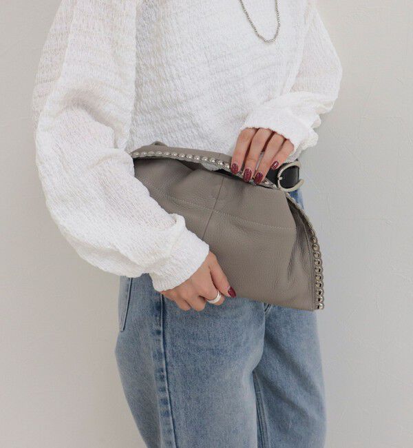fredy emue「【BEAURE/ビュレ】スタッズクラッチショルダーバッグ」|ショルダー・メッセンジャー|
