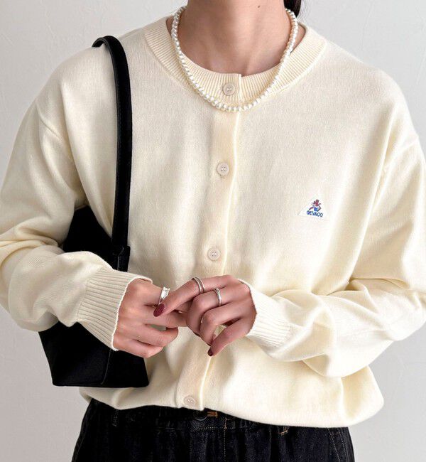fredy emue「【GEVACO/ゲバコ】別注コットンラウンドネックカーデ」|カーディガン|オフホワイト
