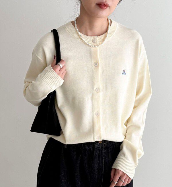 fredy emue「【GEVACO/ゲバコ】別注コットンラウンドネックカーデ」|カーディガン|