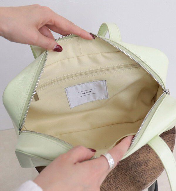 fredy emue「【BEAURE/ビュレ】ロングハンドルボックスボストンバッグ」|ショルダー・メッセンジャー|