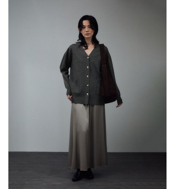 SALON adam et rope'「ウールスムースVネックカーディガン」|カーディガン|