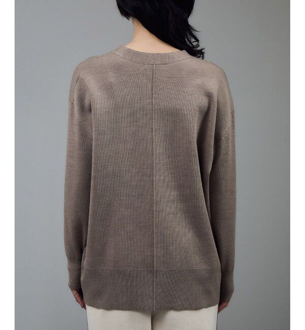 SALON adam et rope'「ウールスムースVネックカーディガン」|カーディガン|