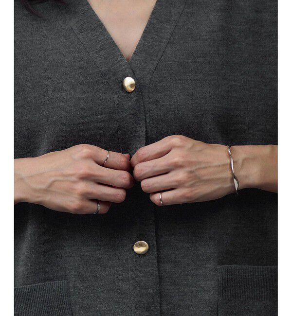 SALON adam et rope'「ウールスムースVネックカーディガン」|カーディガン|