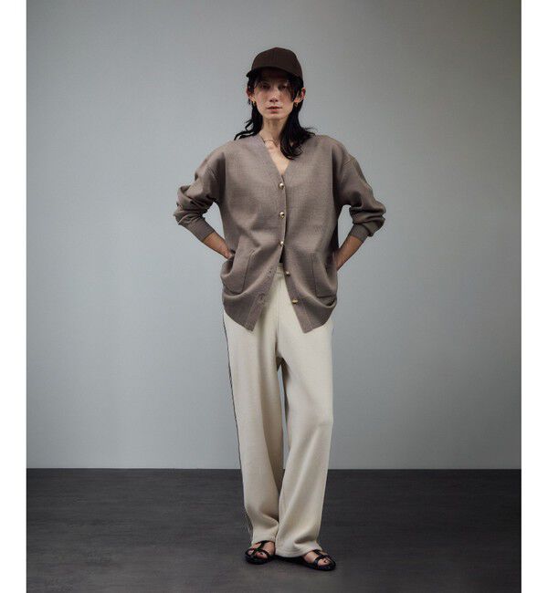 SALON adam et rope'「ウールスムースVネックカーディガン」|カーディガン|