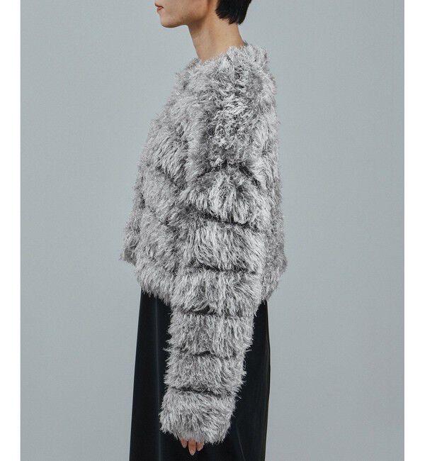 SALON adam et rope'「シャギーファーニットボレロ」|カーディガン|