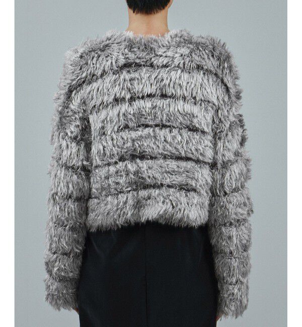 SALON adam et rope'「シャギーファーニットボレロ」|カーディガン|