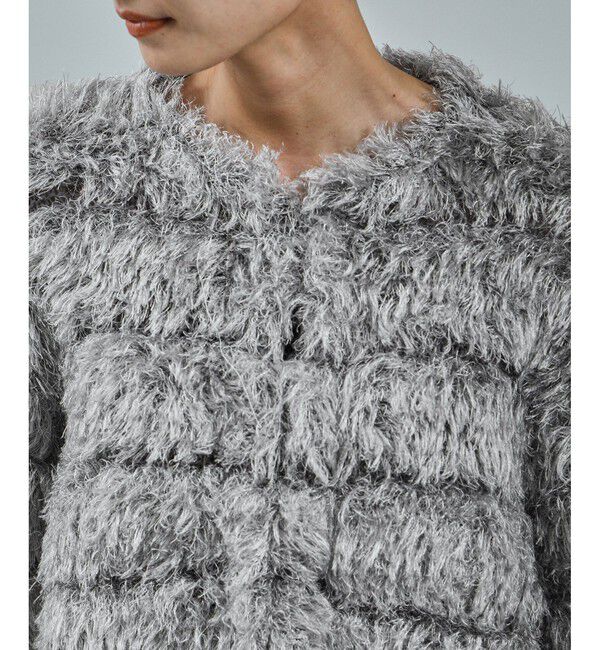 SALON adam et rope'「シャギーファーニットボレロ」|カーディガン|