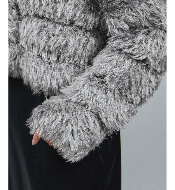 SALON adam et rope'「シャギーファーニットボレロ」|カーディガン|