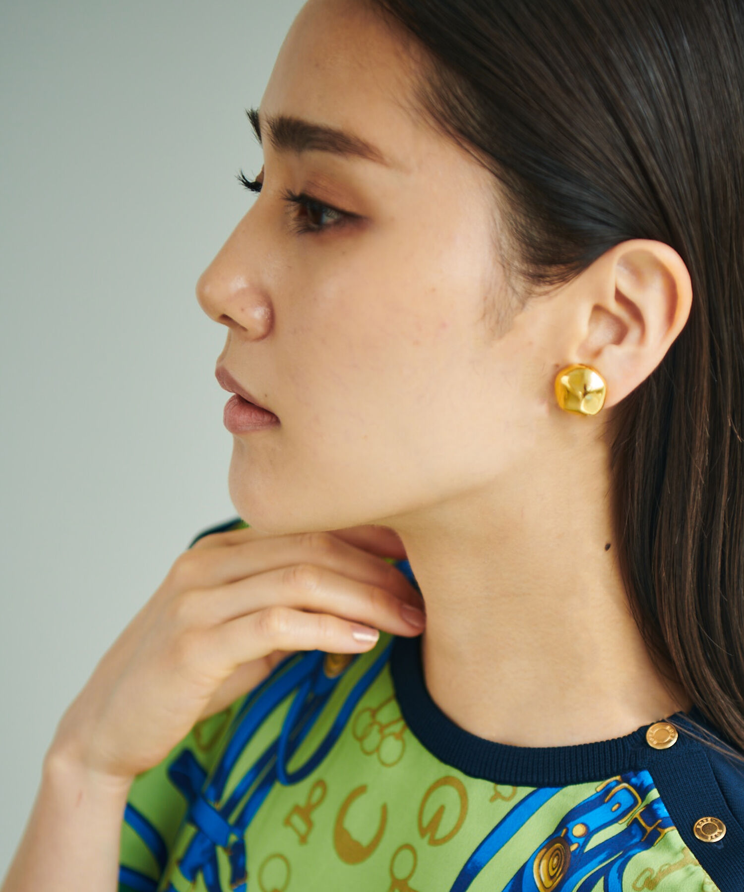 ROPE「【MITAKE BUTTON】モチーフイヤリング」|イヤリング|ゴールド(90)