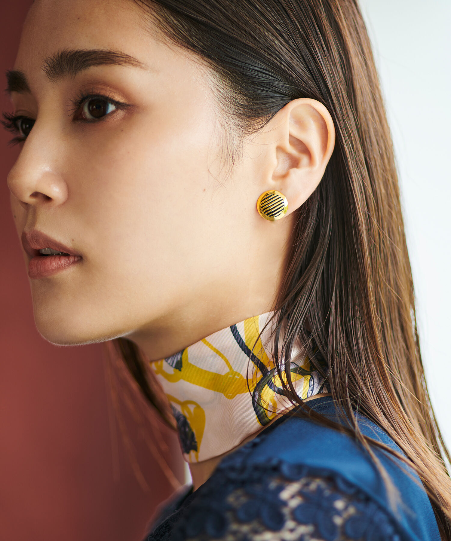 ROPE「【MITAKE BUTTON】モチーフイヤリング」|イヤリング|ゴールド系(91)