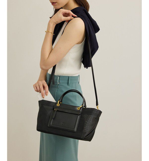 ROPE「チュールメッシュ2WAYミニバッグ」|ハンドバッグ|