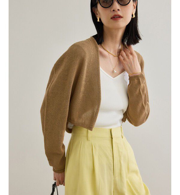 ROPE「ホールガーメント ボレロニットカーディガン」|ニット・セーター|