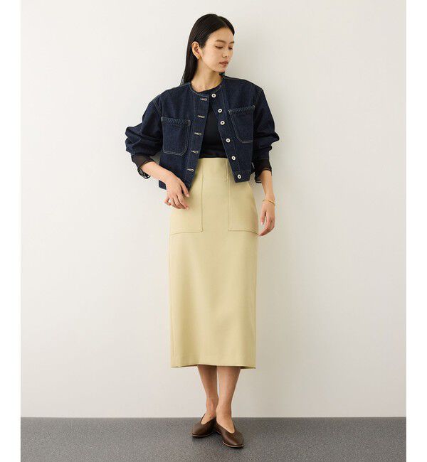 ROPE「[美人スカート]ポケット付きタイトスカート/イージーケア・26SS」|スカート|