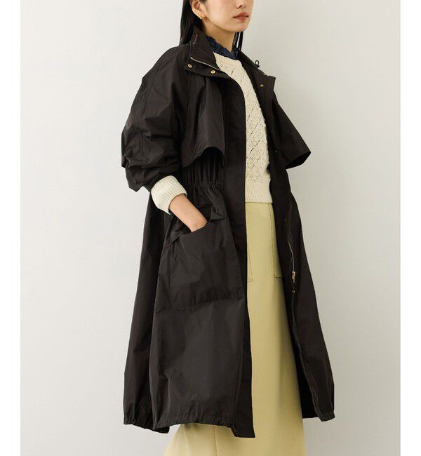ROPE「【撥水】タフタフーデッドドロストロング丈コート」|その他|