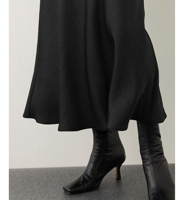 ROPE「リンクルサテンマーメイドスカート」|スカート|