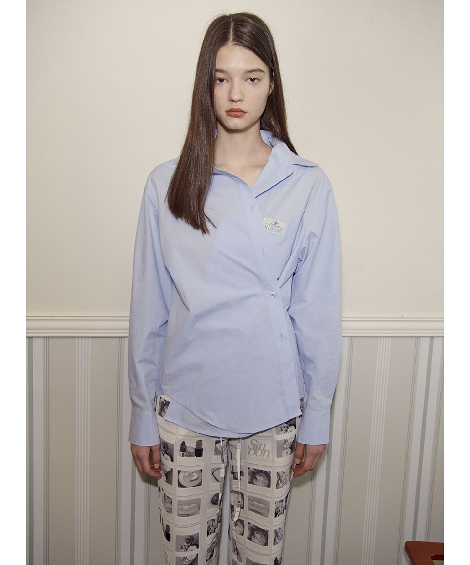 VIS「【韓国人気ブランド/sinoon】クラシックコットンシャツ」|シャツ・ブラウス|