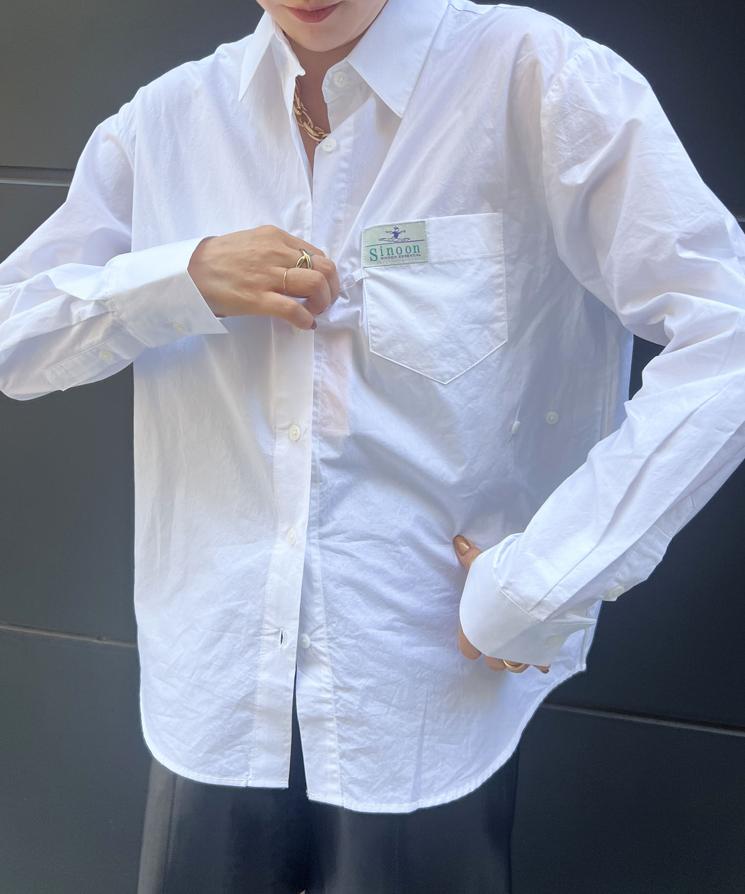 VIS「【韓国人気ブランド/sinoon】クラシックコットンシャツ」|シャツ・ブラウス|