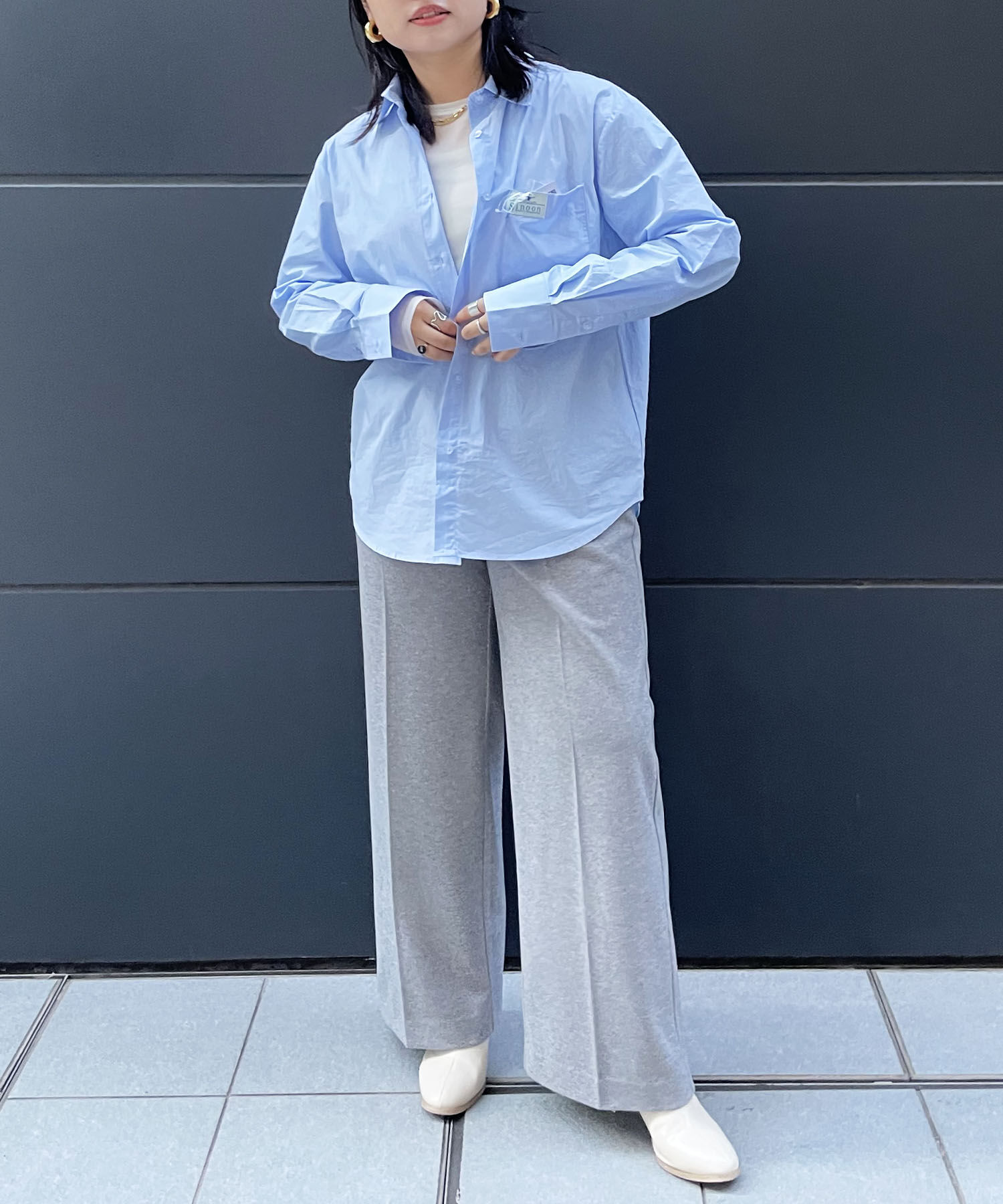 VIS「【韓国人気ブランド/sinoon】クラシックコットンシャツ」|シャツ・ブラウス|