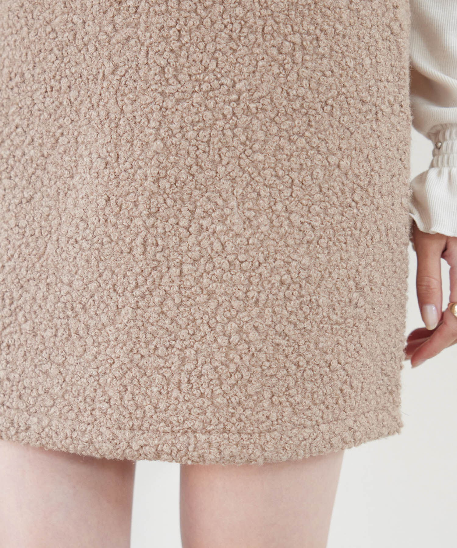 VIS「もこもこボアミニスカート【WEB・アウトレット限定】」|スカート|