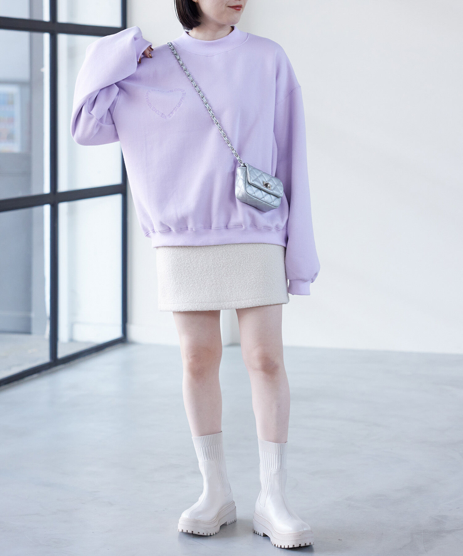 VIS「もこもこボアミニスカート【WEB・アウトレット限定】」|スカート|