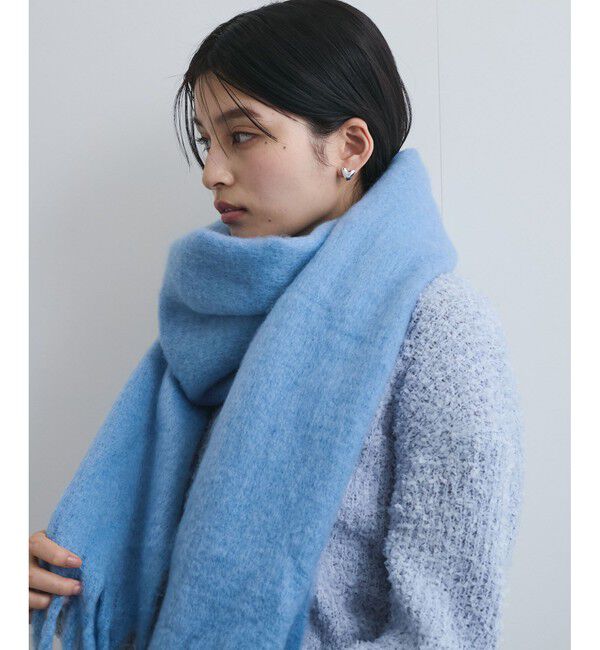 VIS「ふっくら柔らか無地フリンジストール」|ストール|