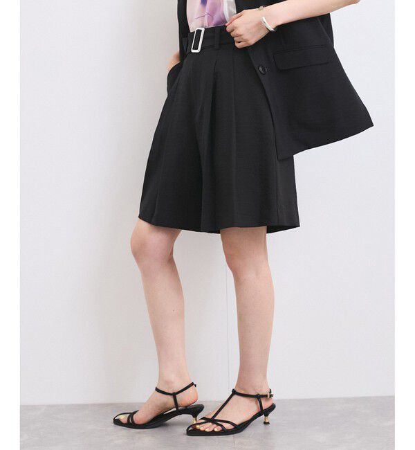 VIS「【セットアップ対応】ベルト付きバミューダパンツ」|チノ|