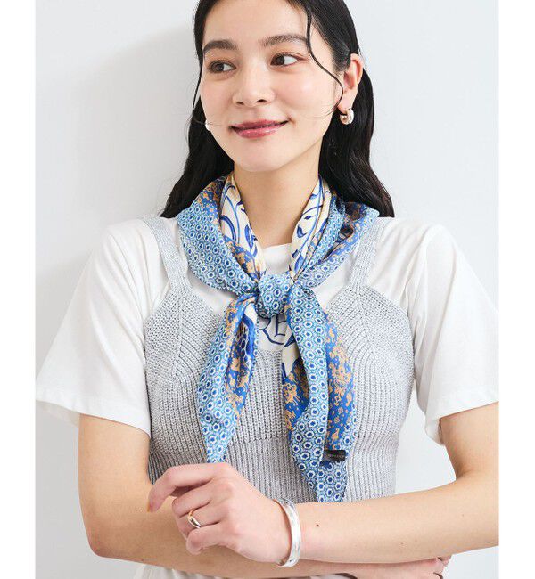 VIS「ポムグラネイト柄スカーフ70cm 」|バンダナ・スカーフ|