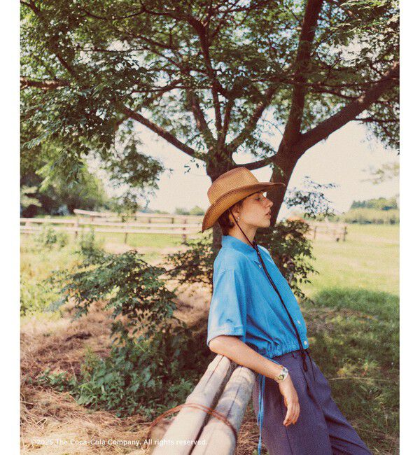 VIS「【Coca-Cola】VIS別注バックエンブロイダリークロップドシャツ」|シャツ・ブラウス|