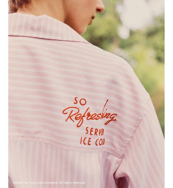 VIS「【Coca-Cola】VIS別注バックエンブロイダリークロップドシャツ」|シャツ・ブラウス|