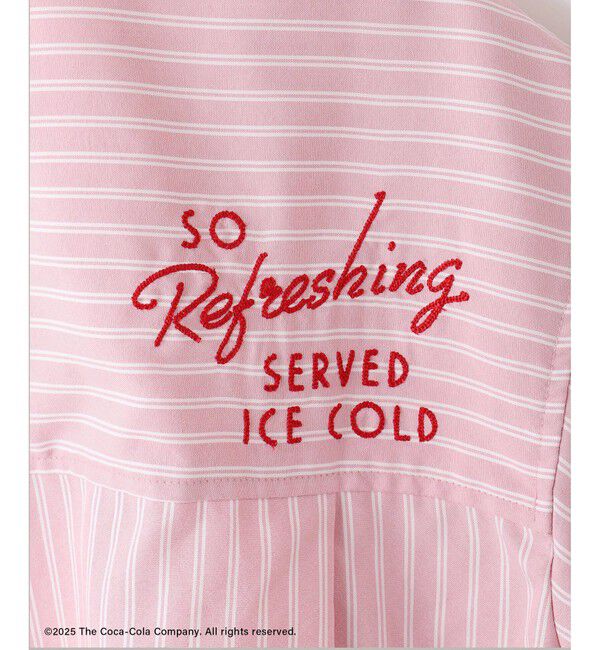 VIS「【Coca-Cola】VIS別注バックエンブロイダリークロップドシャツ」|シャツ・ブラウス|