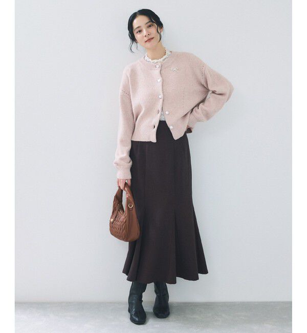VIS「ハートアソートパール釦ラメミックスカーディガン/イージーケア・一部WEB限定カラー」|カーディガン|