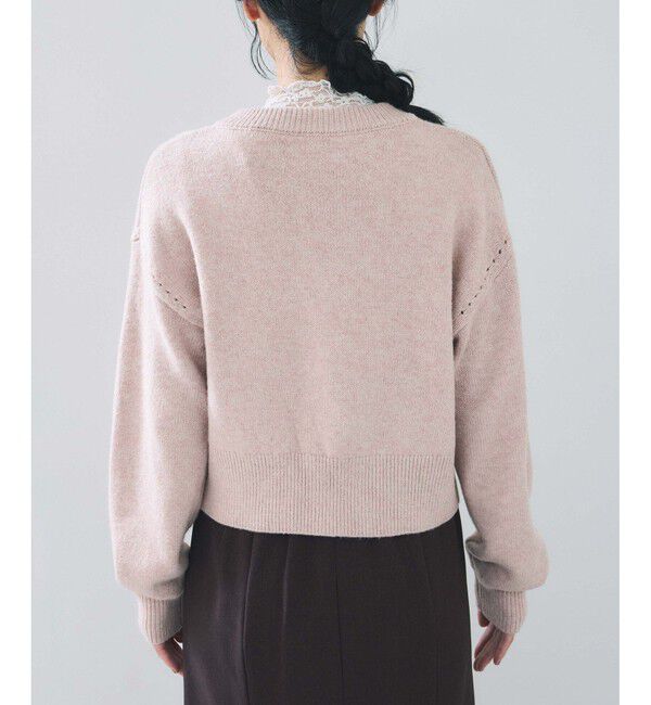 VIS「ハートアソートパール釦ラメミックスカーディガン/イージーケア・一部WEB限定カラー」|カーディガン|