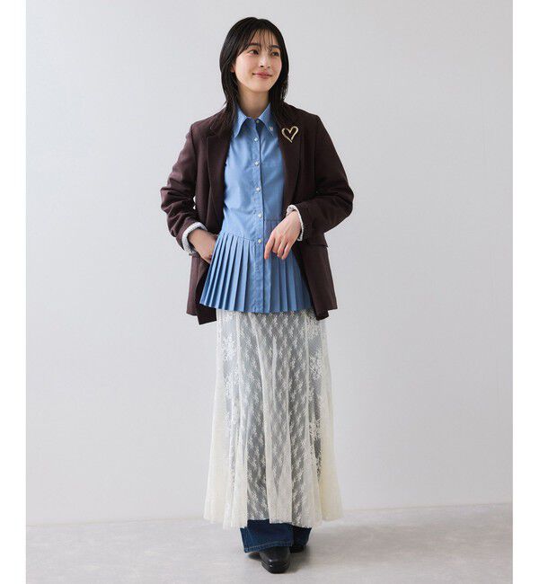 VIS「プリーツシャツ/イージーケア」|シャツ・ブラウス|