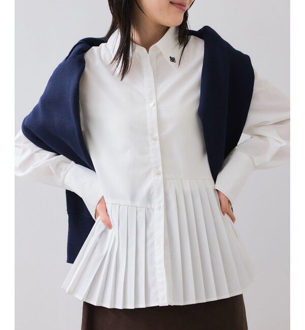 VIS「プリーツシャツ/イージーケア」|シャツ・ブラウス|