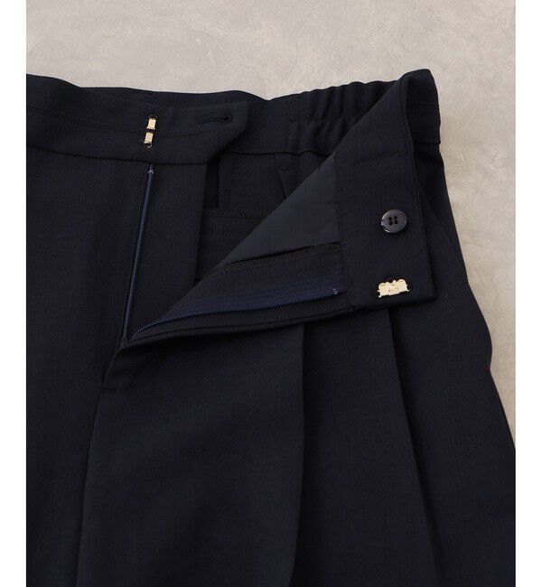 VIS「【美easy】コンフォートストレートワイドパンツ/イージーケア・UVケア・セットアップ対応」|チノ|