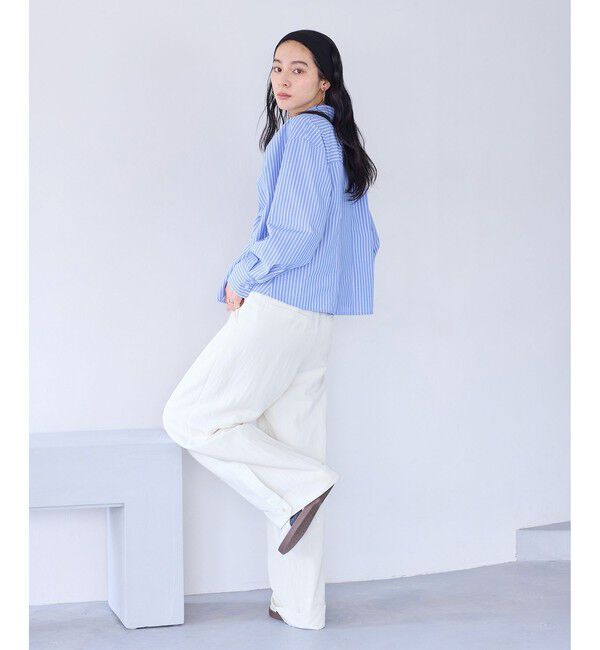 VIS「フロントギャザーシャツ」|シャツ・ブラウス|