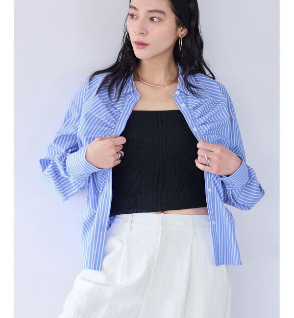 VIS「フロントギャザーシャツ」|シャツ・ブラウス|