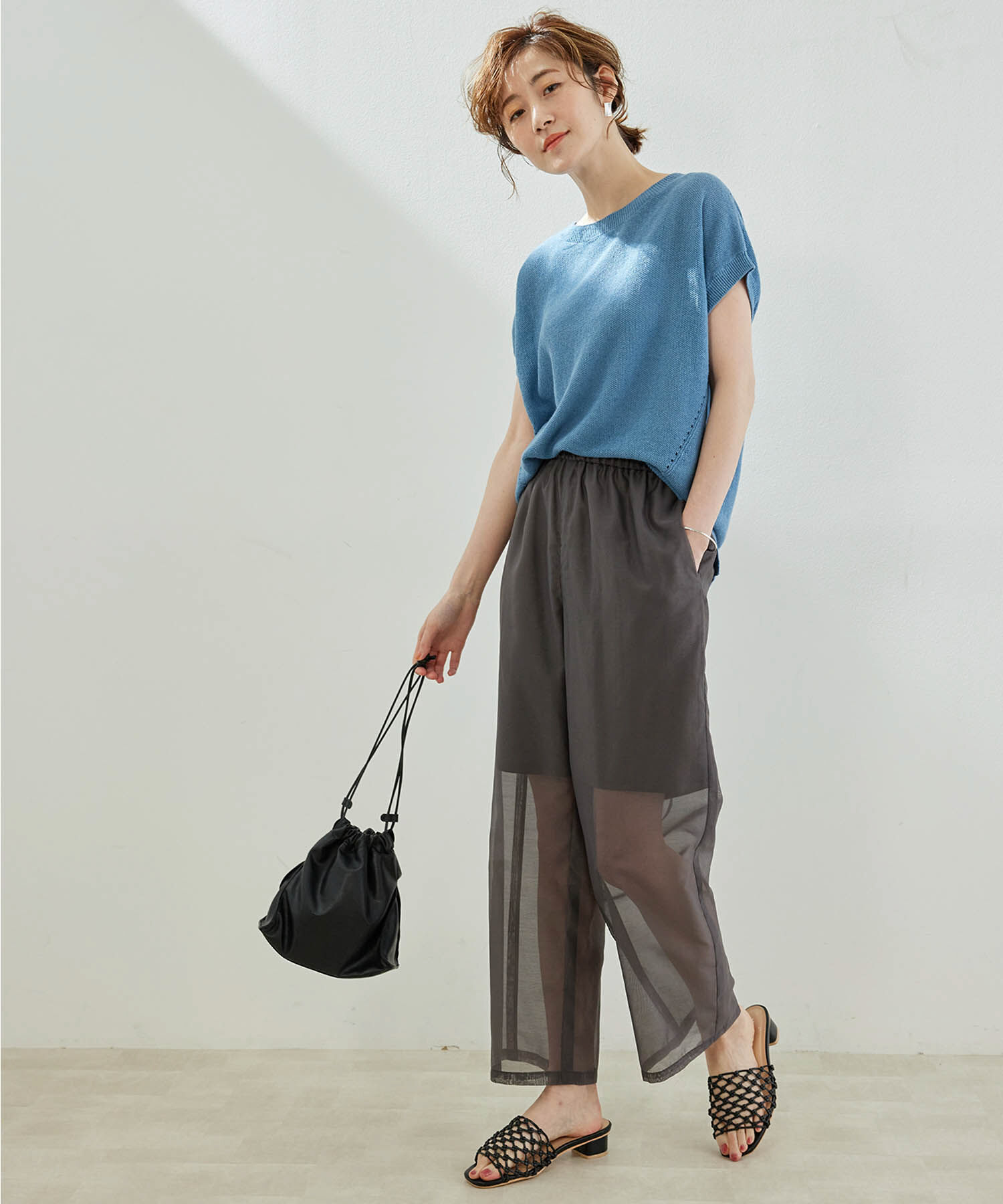 Rope&rsquo;Picnic「【RENU再生ポリエステル】シアーパンツ」|その他|